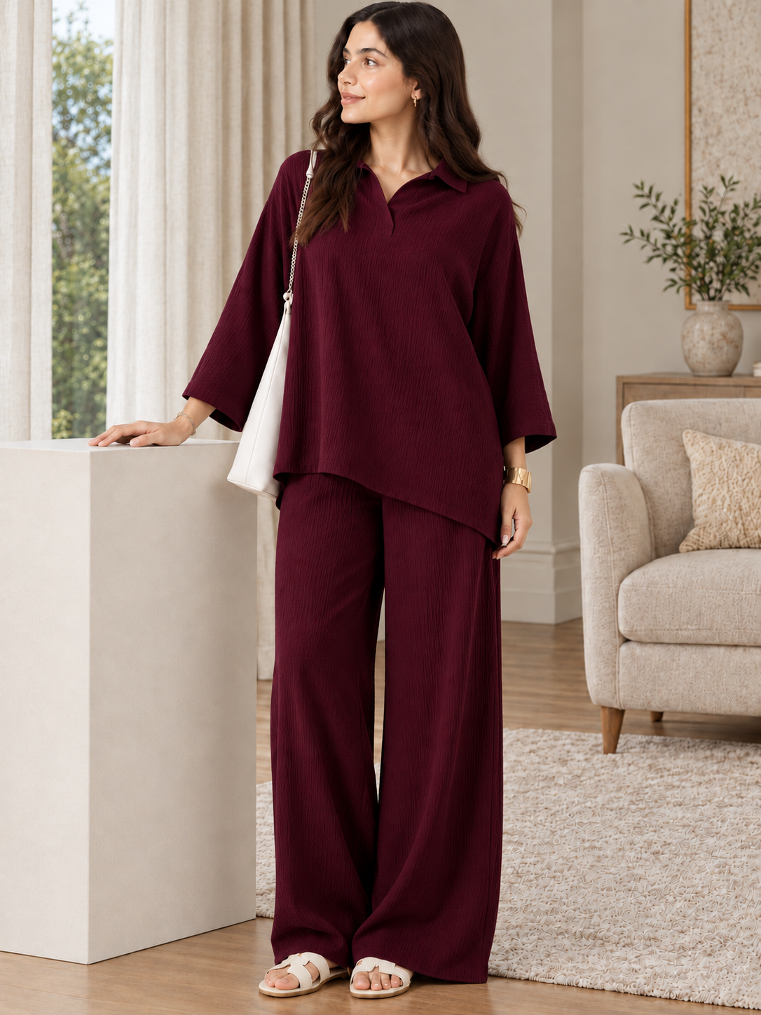 Soft Flex — Turkish Georgette Co-Ord Set
