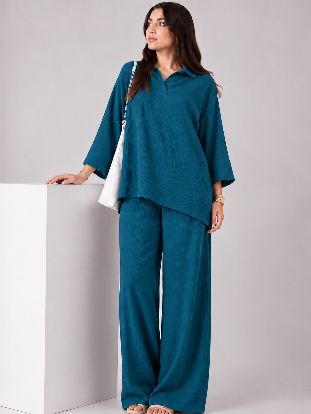 Soft Flex — Turkish Georgette Co-Ord Set